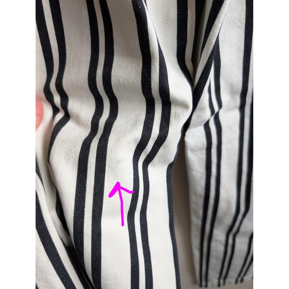 Reformation Logan Ultra High Rise Wide Leg‎ Jeans Black White NWT - Picture 9 of 13